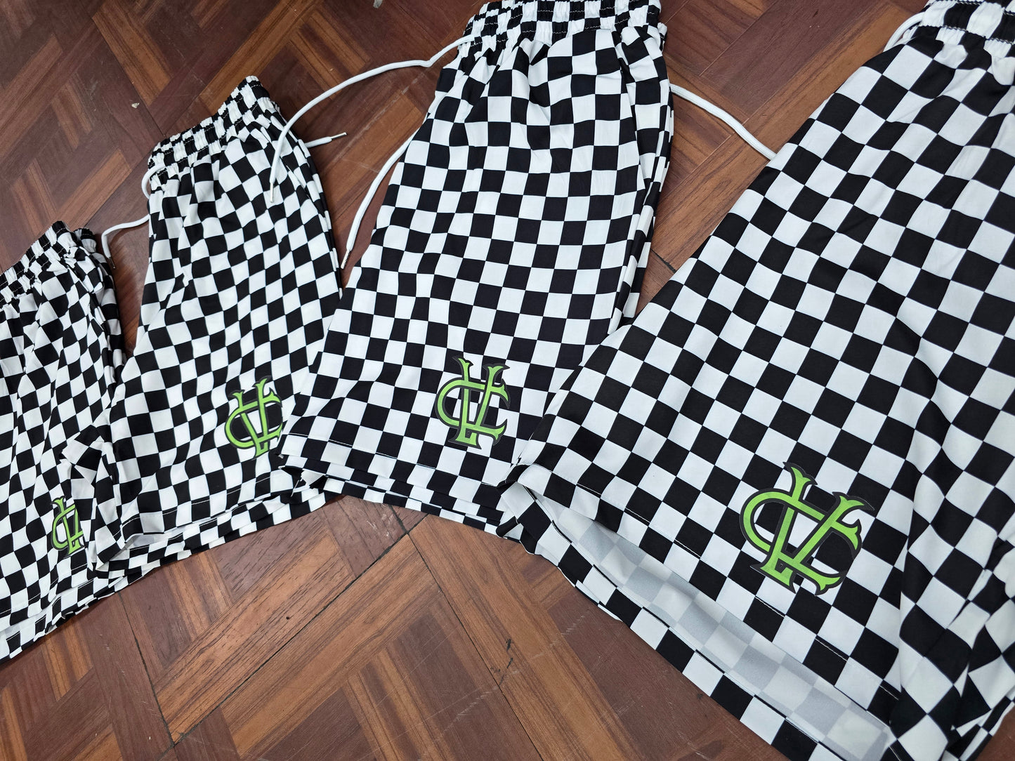 Checkered Shorts - Signature Print