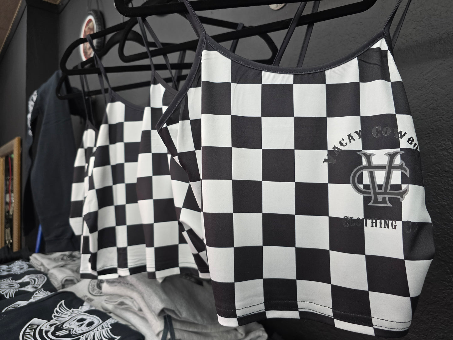 Checker Tank Top - CV Monogram