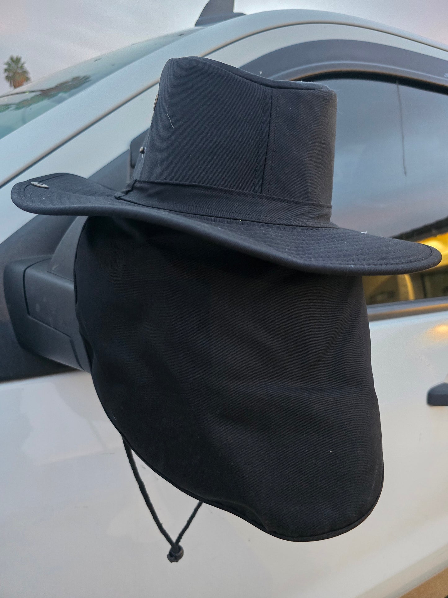 Boonie Embroidered Hat - Black