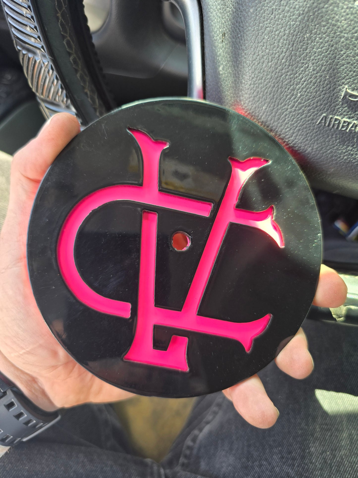 Intake Air Cover Black & Pink