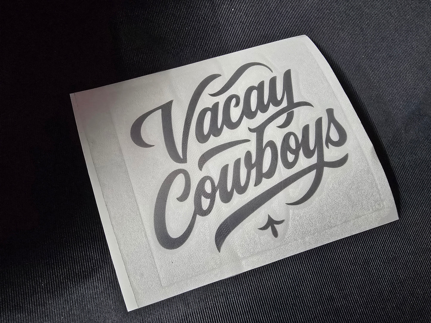 Vacay Cowboys Vinyl Decal - Silver