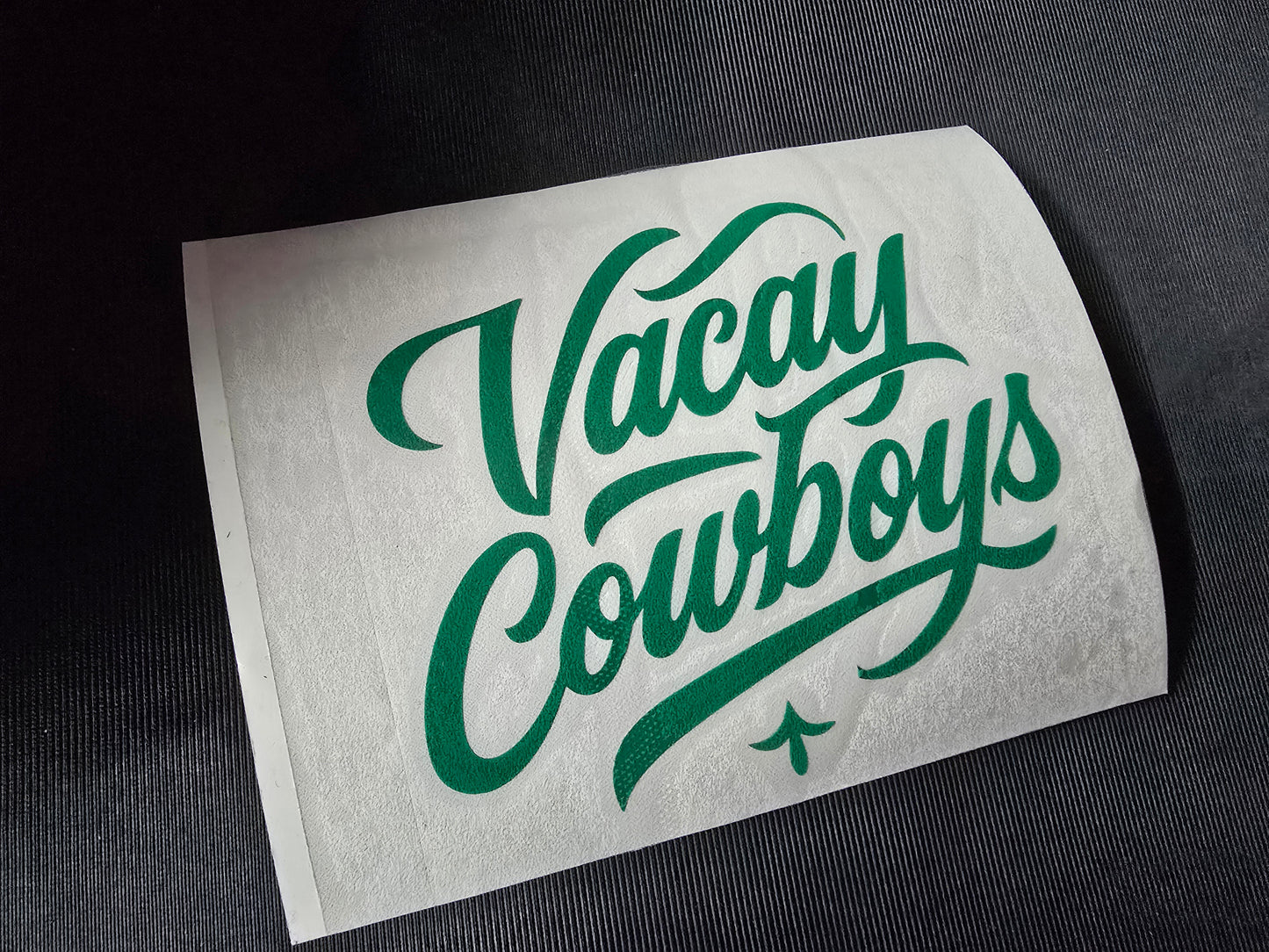 Vacay Cowboys Vinyl Decal - Ranger Green