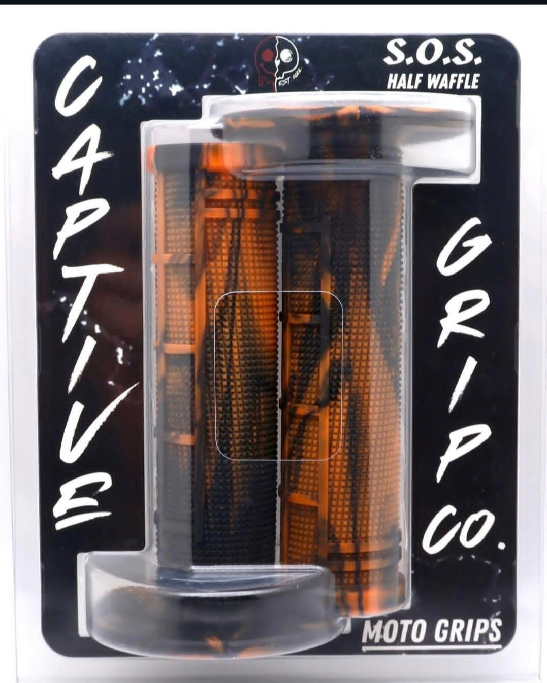Orange/Black Captive Grip Co S.O.S Half Waffle