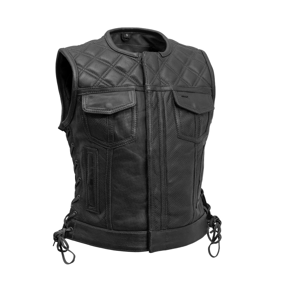 Perforated Leather Bonnie Vest