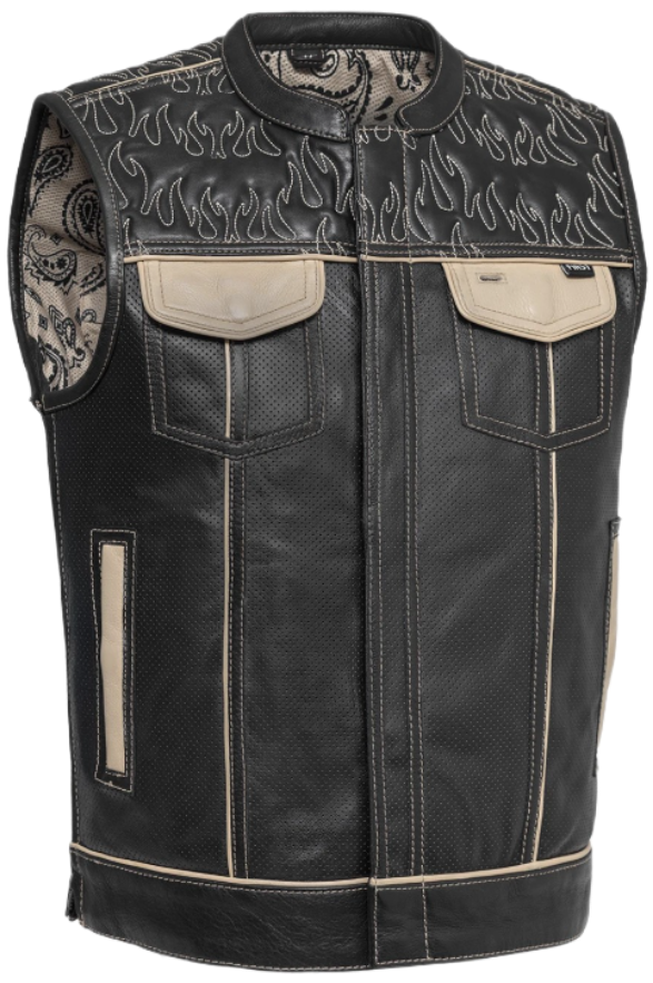 Inferno Rogue Leather Vest - Aaron's Choice Vest