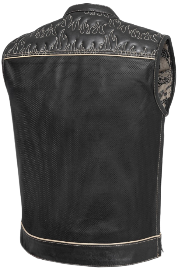 Inferno Rogue Leather Vest - Aaron's Choice Vest