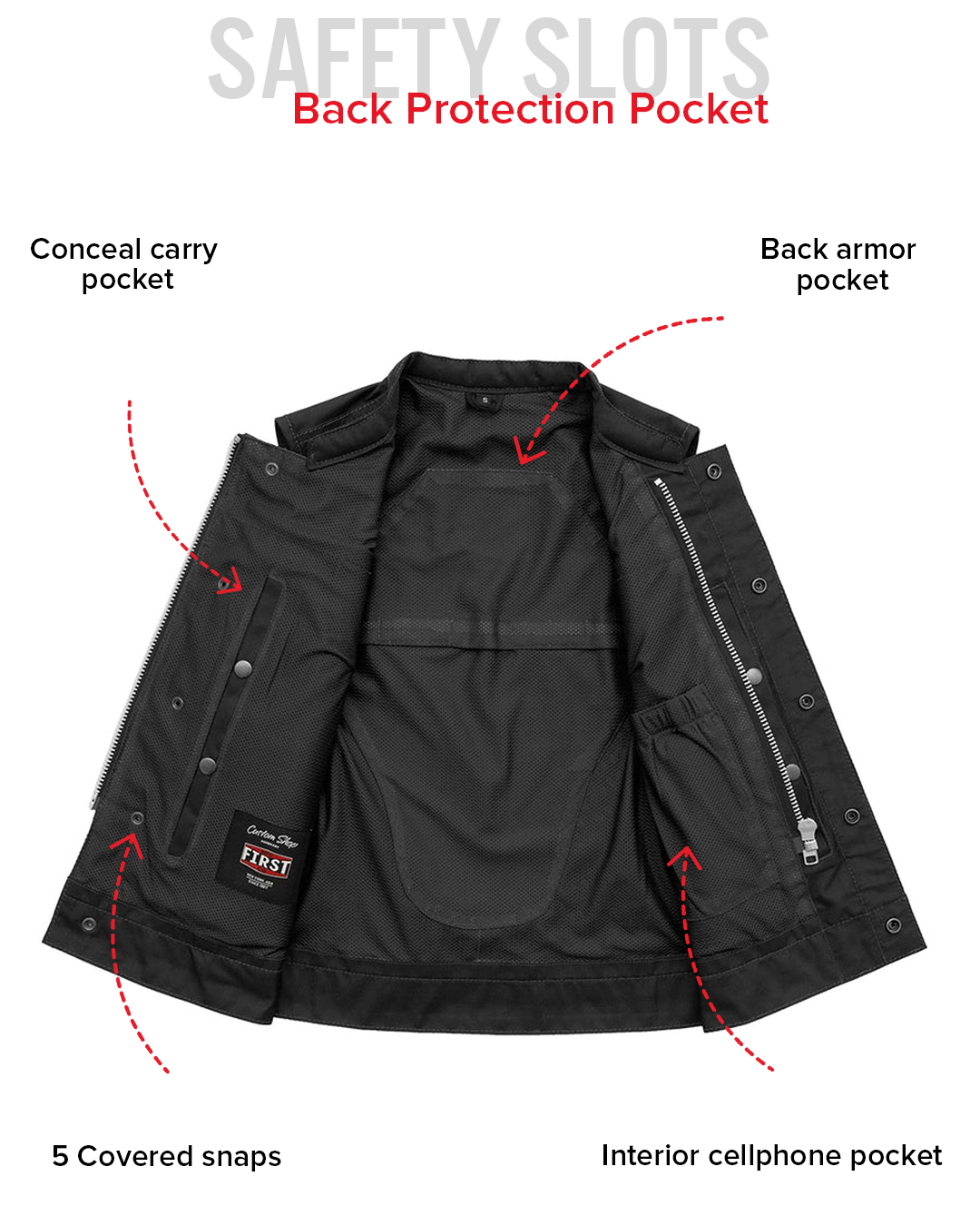 Jessica Moto Mesh Women's Motorcycle Vest