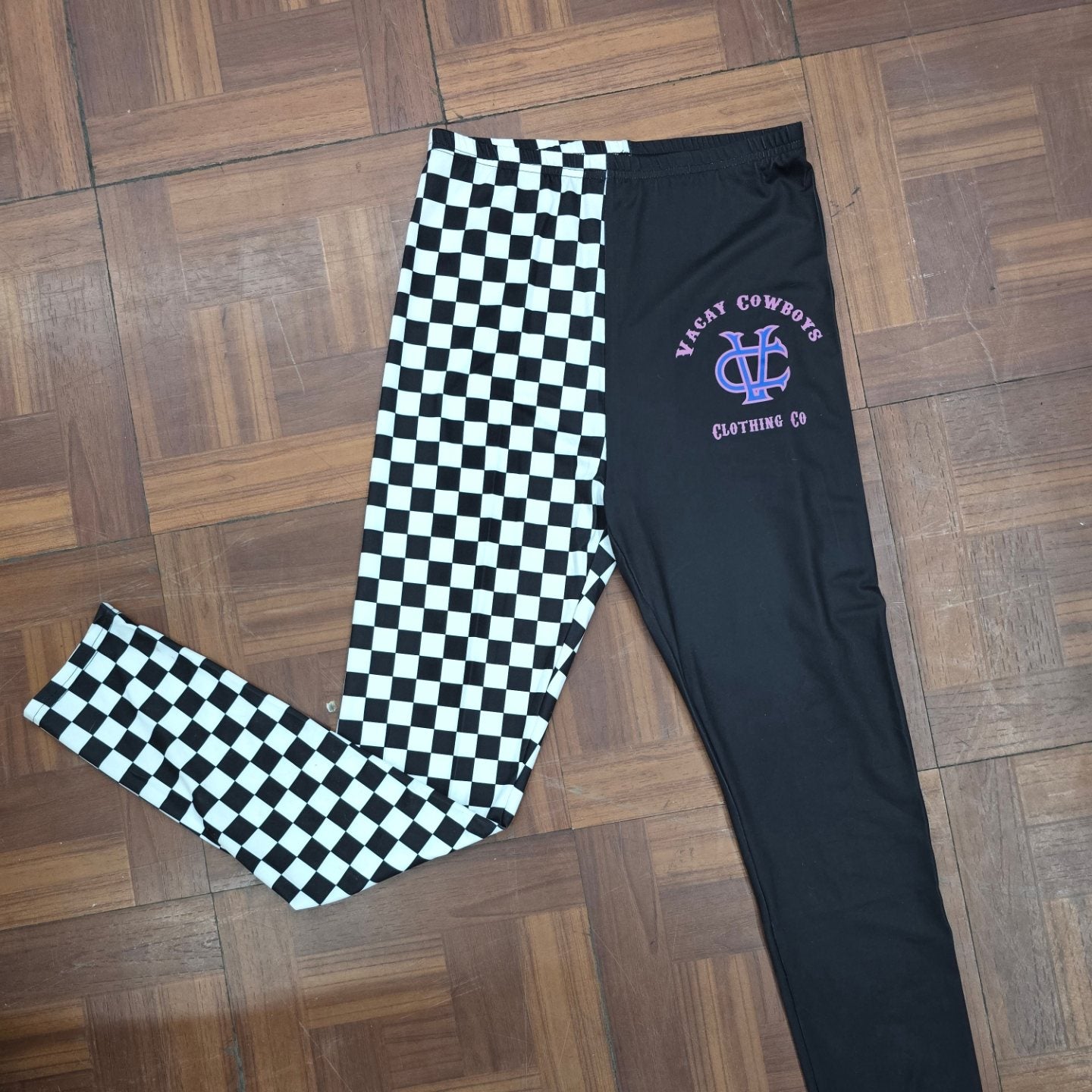 Checkered Shorts Leggings Hybrid