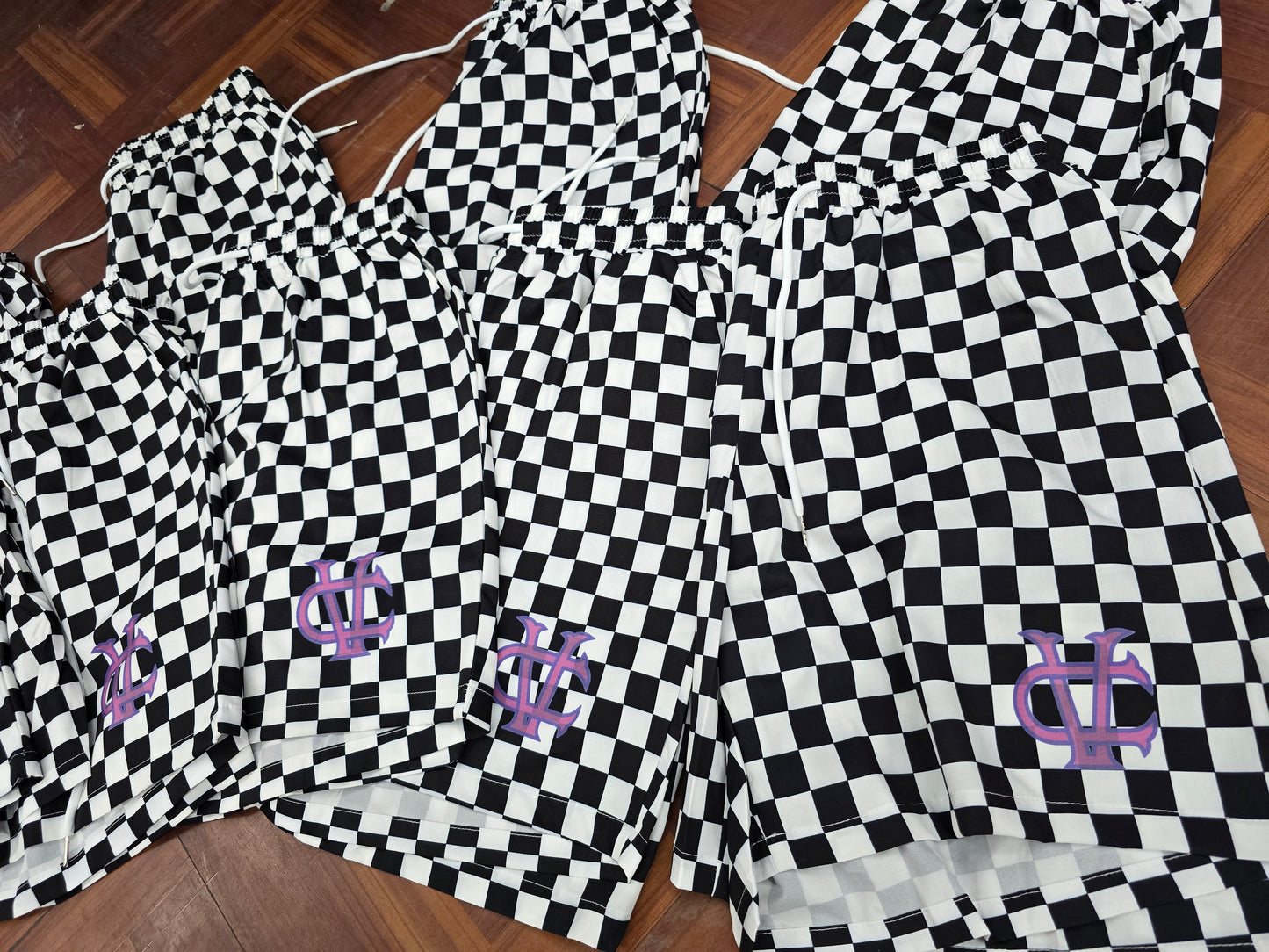 Checkered Shorts - Miami Print