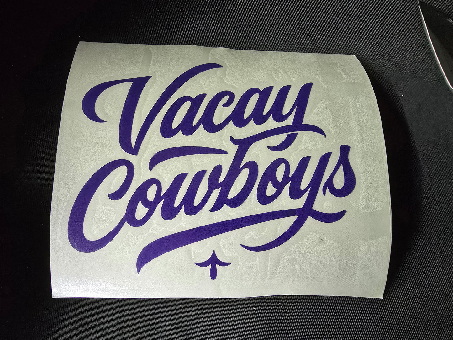 Vacay Cowboys Vinyl Decal - Purple
