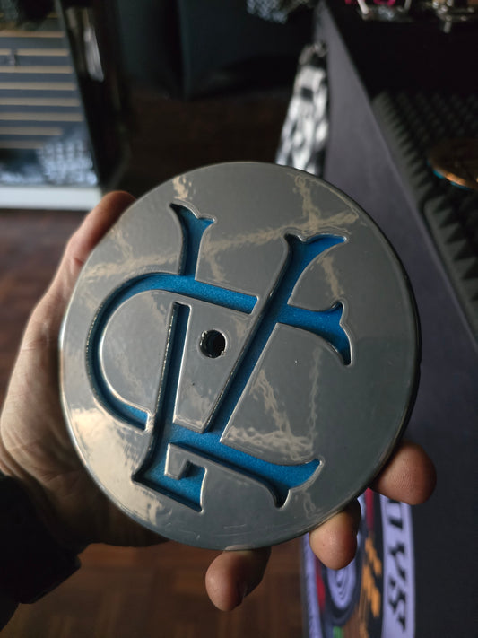 Intake Air Cover Chrome & Blue