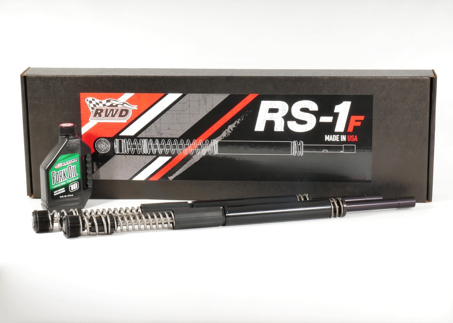 RWD RS-1F Front Fork Cartridge System for 2006 - 2017 Harley Davidson Dyna