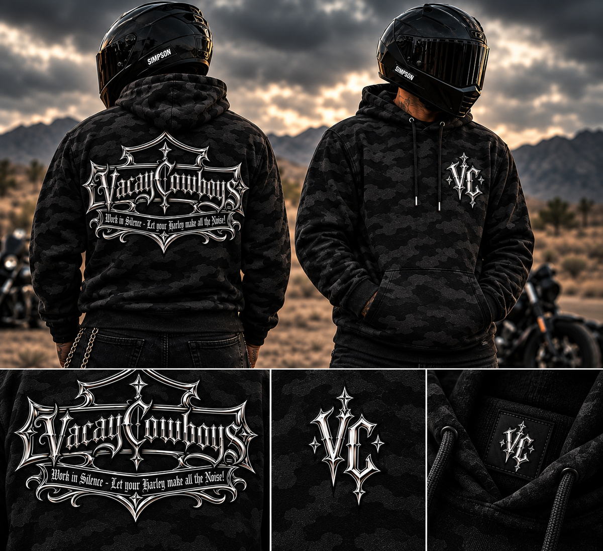 Silent Professional Series - Black Camo Hoodie