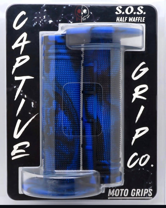 Blue/Black Captive Grip Co S.O.S Half Waffle