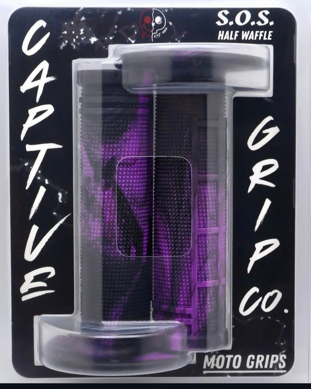 Purple/Black Captive Grip Co S.O.S Half Waffle
