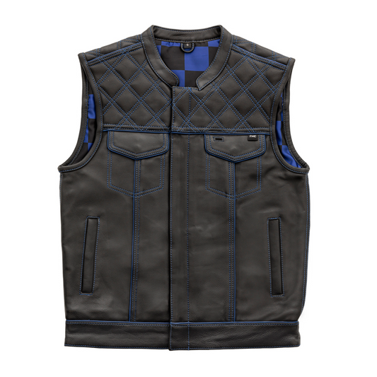 Finish Line Checker liner Vest - Blue