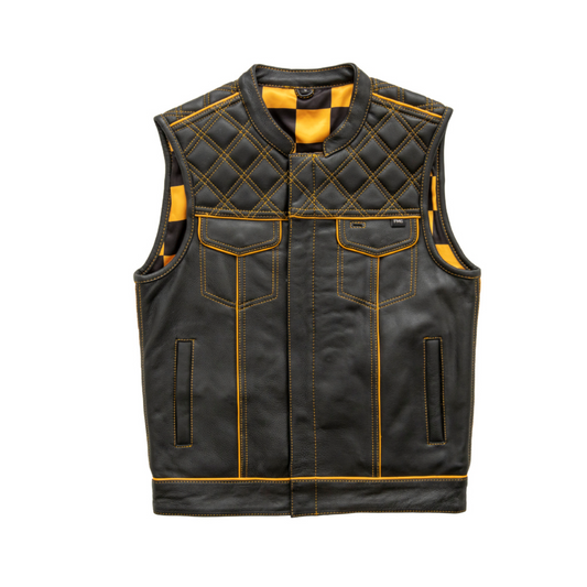 Finish Line Checker liner Vest - Gold