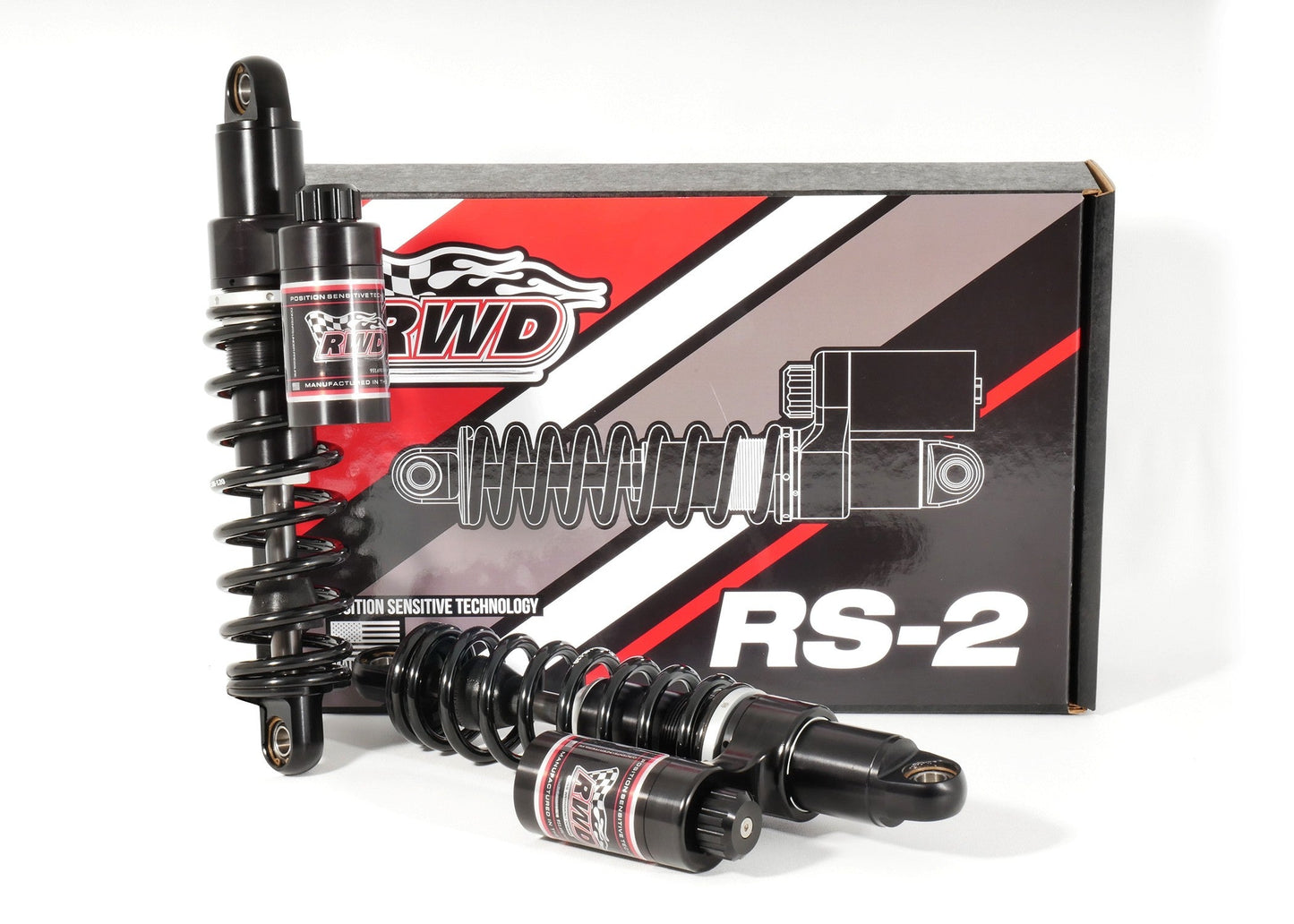 RWD RS-2 Rear Shock Absorber for 1991 - 2017 Dyna