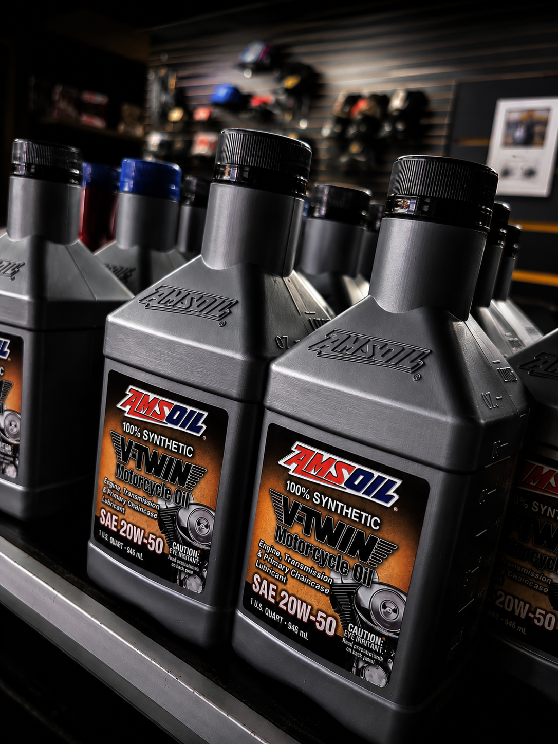 AMSOIL 20W-50 100% Synthetic V-Twin Motorcycle Oil