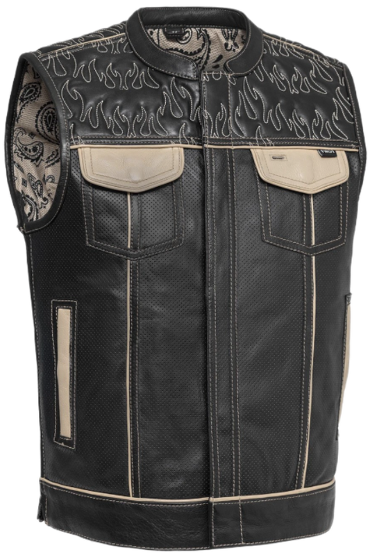 Inferno Rogue Leather Vest - Aaron's Choice Vest